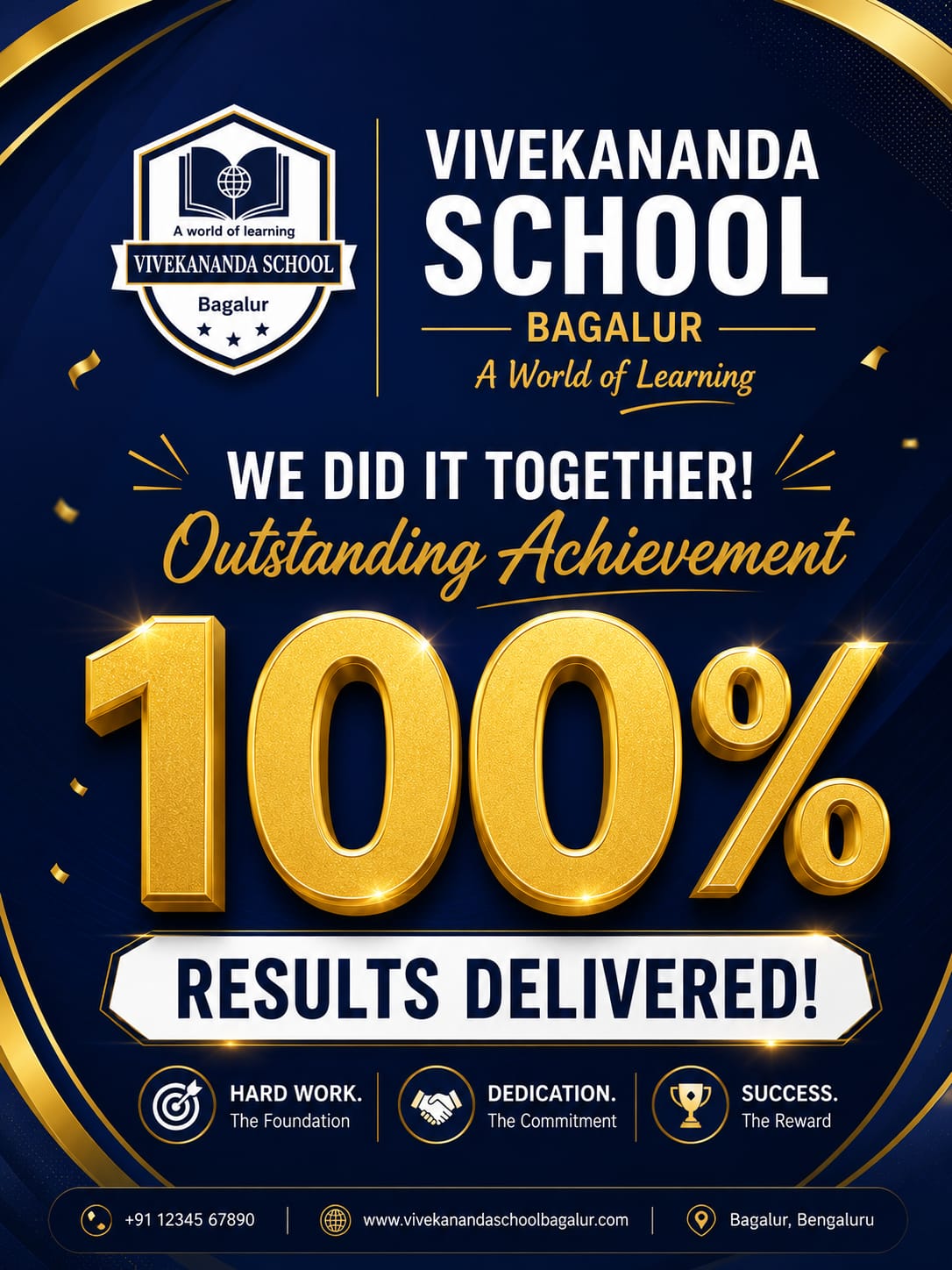 12th Grade 100% Pass rate celebration