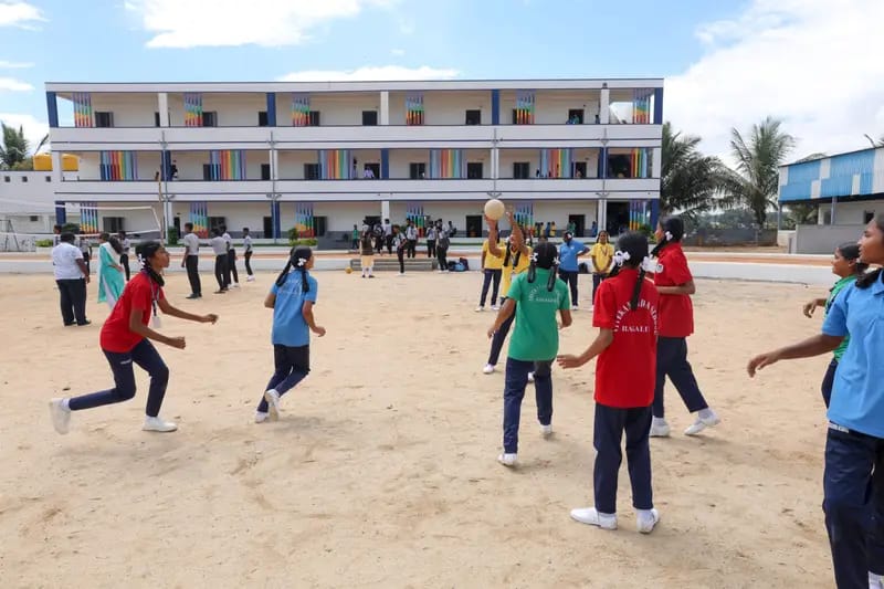 Large sports ground for outdoor activities